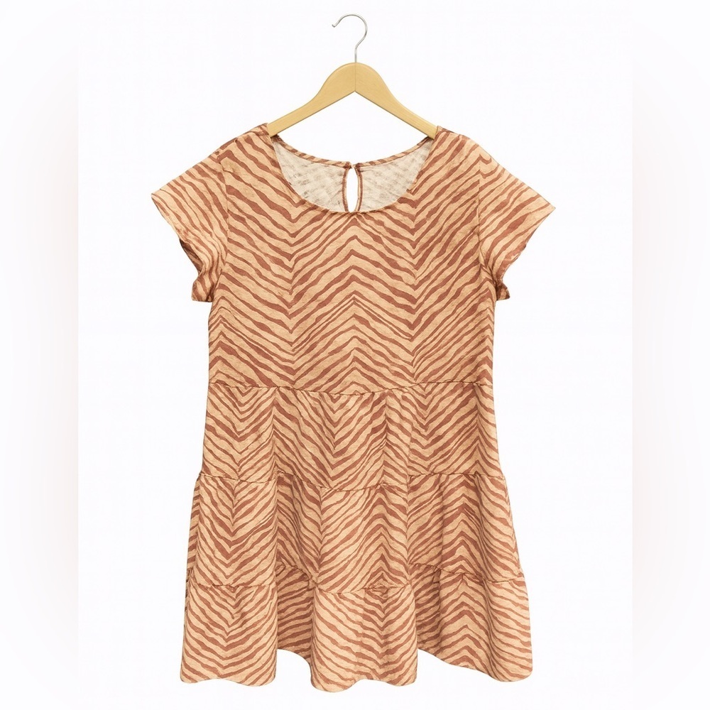 NINE WEST Mini Dress NWT | Women Medium| Tan Orange.  Brand New ~ No Tags.